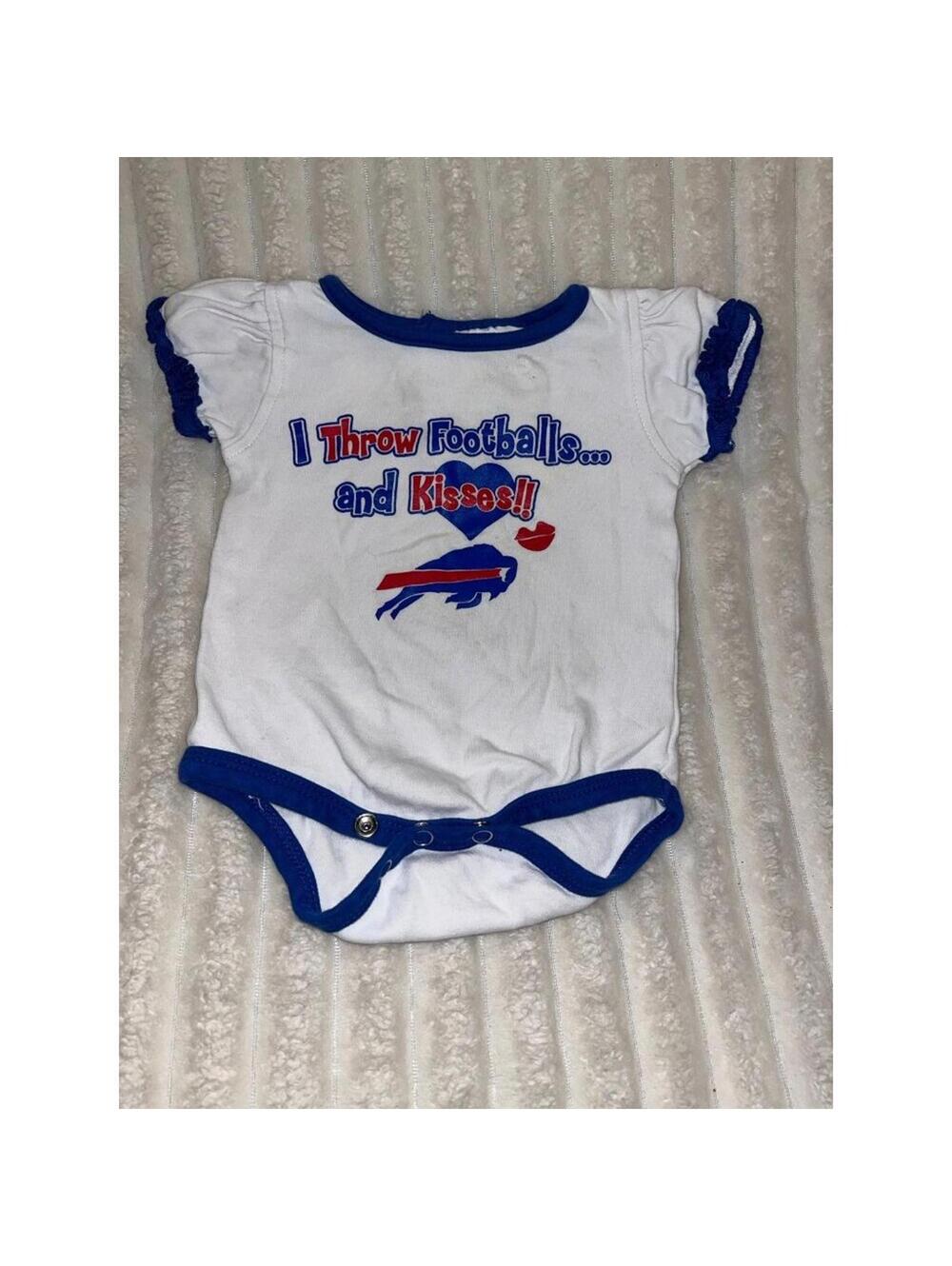 NFL Buffalo Bills Onesie Baby Girl Size 0/3 Months Football Fan Gear
